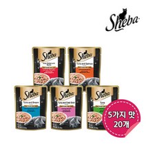 [쉬바 버라이어티팩] 고양이파우치 70G 20팩 / 5가지맛을 한번에, 상세설명 참조, 상세설명 참조, 없음