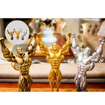 헬스장 오픈 개업 헬창선물 피지컬100 대형 근징어게임 보디빌딩 피규어, 헬창피규어 브론즈