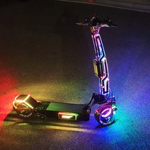 넥스튠 위페드 전동킥보드 프론트 가니쉬S LED 볼륨업, 투명/블랙