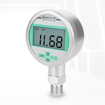디지털 압력 게이지 LCD 디스플레이 배터리 구동 공기압 측정기 Psi Bar Kpa 수압 0-60Mpa 80mm, 12 0-16Mpa_09 NPT1-2 Axial