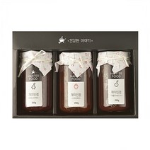 무설탕 수제쨈2호 선물세트 250g x 3개 건강한쨈 살아있는 과육 식감 무설탕 무방부제