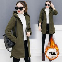 SAMARA 여성 루즈핏 기모 후드아우터 후드집업자켓 RS-019