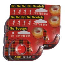 스카치 3M 다용도 셀로판테이프 디스펜서 581 18 mm x 15 m, 120개