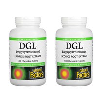 Natural Factors DGL Deglycyrrhizinated Licorice Root Extract 내츄럴팩터스 DGL 디지엘 리코리스 감초 뿌리 추출물 씹어먹는 180츄