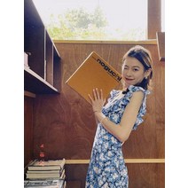 린넨 청 바스락 상견례옷차림 아나운서 데님뷔스티에 여성원피스
