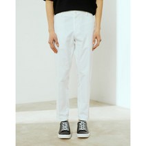 [헤지스 남성] [22SS] HZPA2B332WT 화이트 여름 치노 9부 팬츠