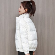Mao여성 오프 시즌 밝은 양면 코튼 패딩 자켓 한국어 스타일 느슨한 코튼 패딩 자켓 겨울 새로운