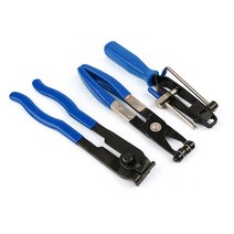 자동차부품 CV 조인트 부트 클램프 플라이어 도구 방진 번들 후프 벨트 자동차 수리 냉각수 호스 연료 사용, 3pcs blue