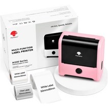 호환 Phomemo 열전사 무선 라벨 프린터 블루투스 미니 2600mAh 스티커 메이커 태그 인쇄 마스터 M200, [06] Pink 3 Roll Labels