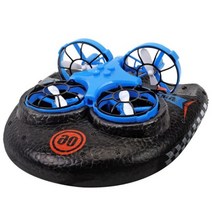 가성비 대륙의실수 미니 무선 RC 보트 boat 2022new 2.4g 3-in-1 수륙 양용 플라이 드리프트 카 rc 호버크라프트 스피드 보트 rc 스턴트 카 장난감 선물, 파랑