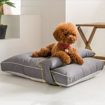 올리아르 먼지 털 안붙는 강아지 고양이 애견 방석 쿠션, 베개쿠션+방수속커버, 그레이