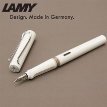 [무료각인] 라미 사파리 샤이니 만년필 화이트, 단품, 펜촉선택:스틸 닙 - 1.1mm(캘리용)