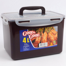 파김치통 김치냉장고통 1.5L 2.4L 4L, 사이즈, 4L