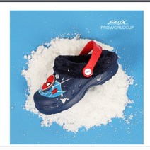 [프로월드컵]크록스 스파이더맨 버튼 라이팅 방한샌들(NV)