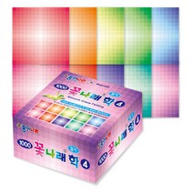 [동화오피스] 종이나라 종이접기 색종이 / 꽃나래 학접기 1팩(200매), 4번