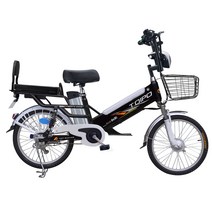 20인치 2인승 전기 자전거 외출용 전기스쿠터 48v, 상세이페이지 참고, 24인치 단일 흰색 분리형 배터리48V20AH