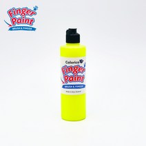 파스 핑거페인트 250ml 형광색 낱색 (6가지 색상 선택), 형광노랑
