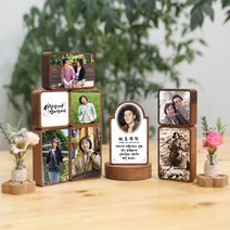 [영구보존]디자인 납골당 미니 추모액자 봉안당 위패 영정사진 꾸미기 사진제작 포함, 멀바우, A.정사각(8cmx8cm)