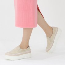 여성 통굽 경량 키높이 캐주얼 슬립온 운동화 KT004