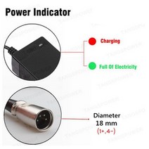 전기 팩 부품 DIY 호환 변환 54.6V 4A 리튬 이온 배터리 충전기 48V 13S Kugoo G1 스쿠터 휠체어 자전거, 05 4-Pin XLR, 01 미국
