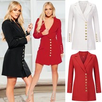 3월 하객룩 피로연 결혼 결혼식 원피스 복장 민폐하객룩 V넥 싱글 슬림핏 정장 드레스