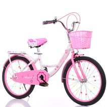 어린이 자전거 여아 10세 이상 3학년 초등학생 자전거 타기 20촌 22촌 어린이 자전거 발자전거, 핑크블랙타이어+보조바퀴_110-125cm에18치적합