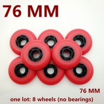 휘핑기 롤러 스케이트 휠 인라인 68 72 76 80 82 85 8 개 몫, 캣 휠 76 MM wheel