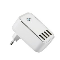 BiLe 갤럭시 폴드 4포트 멀티 충전기 4.5A/22.5W/220V 아답터/어댑터, 1개, KT974-White