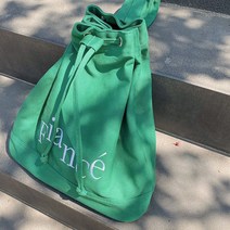 [윤키] 코튼 복조리 백팩 숄더백 겸용 버킷백