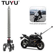 고프로 악세사리 tuyu 오토바이 3rd person view 보이지 않는 셀카 스틱 gopro max hero11 insta360 one x3 x2 one 카메라 ram, sm01-e1-업그레이드