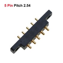 1쌍 자기 포고 핀 커넥터 2/3/4/5/6Pin 피치 2.2/2.3/2.5/2.54/2.8 MM 스프링로드 Pogopin 남성 접촉 스트, 02 5Pin Pitch 2.54