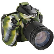적용하다Nikon D800ED 810 D500 D4 D4S 실리콘 커버 카메라 케이스 적용, D810 위장 녹색