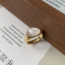 가벼운 고급 틈새 디자인 Fritillaria 인공 보석 오프닝 링 여성 조수 음식 링 패션 성격 고급 센스 링