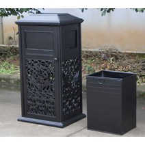 공원쓰레기통 사무실 회사 스탠드 스테인리스휴지통, B