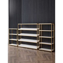 구두 신발 선반 진열대 가방 신발장 전신대 매대 6단, B/4단/길이80높이115(금테+화이트보드)