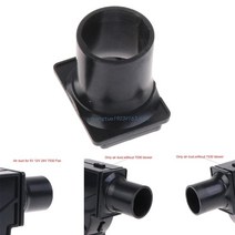 초강력미니송풍기 플라스틱 27mm 직경 공기 덕트 75x75x30mm 바베큐 송풍기 12V 24V 5V 7530 요리 팬 스모크 하우스 범용, 한개옵션0