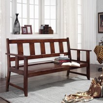 마켓비엔티 NR 2인용 벤치의자 거실 소파 쇼파 원목 수입 엔틱 가구, 상세페이지 참조