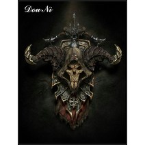 비즈액자 보석십자수도구 클래식 게임 월 아트 다이아몬드 페인팅 액세서리 디아블로 3 크로스 스티치 자수, 04 DIABLO4_11 45x35cm Square