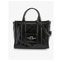MARC JACOBS 마크 제이콥스 더 토트 스몰 페이턴트-레더 토트 백 블랙