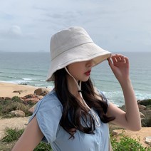 메인워크 코튼 벙거지 남녀공용 탈부착 턱끈 모자 끈 넓은챙 등산 낚시 버킷햇 모자 봄 여름 가을 여행 캠핑 모자