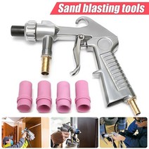 8pcs 에어 샌드 블라스팅 건 키트 샌드 블라스팅 블라스트 건 derusting 도구 키트 노즐 커넥터 튜브 스프레이 건 샌드 블라스터 키트, 협력사