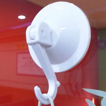 [풀리줄리] 벽면 유리 타일 부착 빨판 흡착 압착 행거 후크 고리 걸이 수건 샤워볼 행주, 01 / 옵션_대(1P)