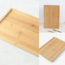 대나무 사각 우드트레이(30X20CM) 디저트트레이 논슬립트레이 원목쟁반