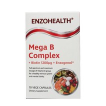 메가 B 컴플렉스 비오틴 1200 엔조제놀 식물성 캡슐 Enzo