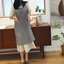 통원피스 앞치마 청6미리 청2미리 청무지
