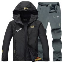 낚시복세트Gamakatsu-신제품 남성용 봄 가을 얇은 하이킹 캠핑 스포츠 낚시 의류 야외 방풍 방수 후드, 08 8