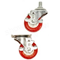 경량 PVC 캐스터 케스터 수레바퀴 구루마바퀴 손수레바퀴 앵글바퀴 소형바퀴 작은바퀴 미니바퀴 바퀴캐스터 캐스터바퀴 테이블바퀴 책상바퀴 바퀴 가구바퀴 회전바퀴 이동식바퀴 이동바퀴, 6인치/PVC/회전브레이크/더블베어링, 1개