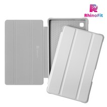 라이노 핏 갤럭시탭 A7 라이트 lite 8.7 노블 케이스_2021년형, 라이트 그레이