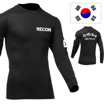 아미캠프 아미캠프 쿨론 수색대대 검정 긴팔 군용 티셔츠 (2034885)