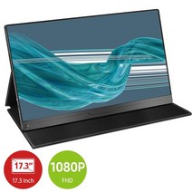 4k모니터 32인치 27인치 휴대용 24인치 포터블 와이드 스마트 21인치 서브 pc, 173a01 fhd, 나는 플러그